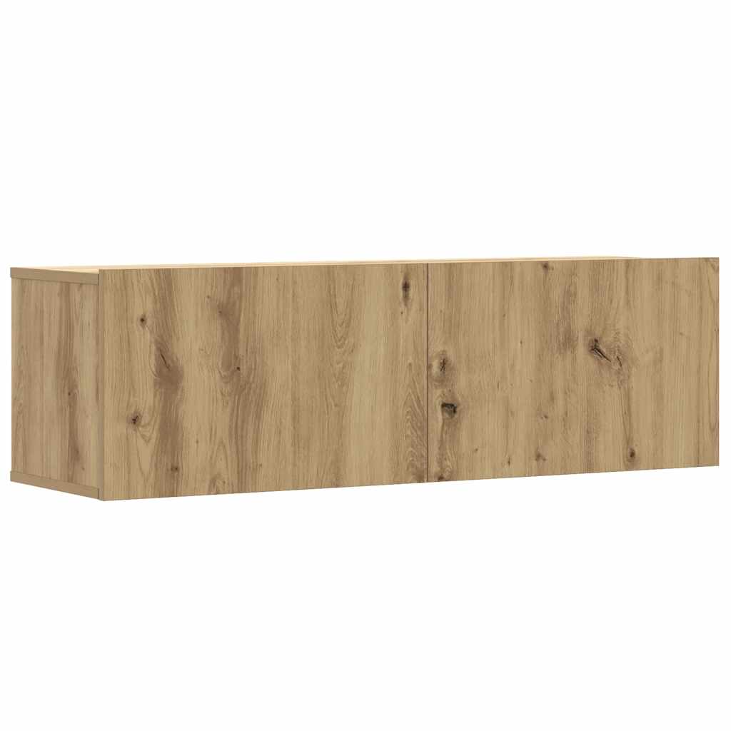vidaXL 5 Piece TV Cabinet Set Wall-mounted Artisan Oak Engineered Wood 4
