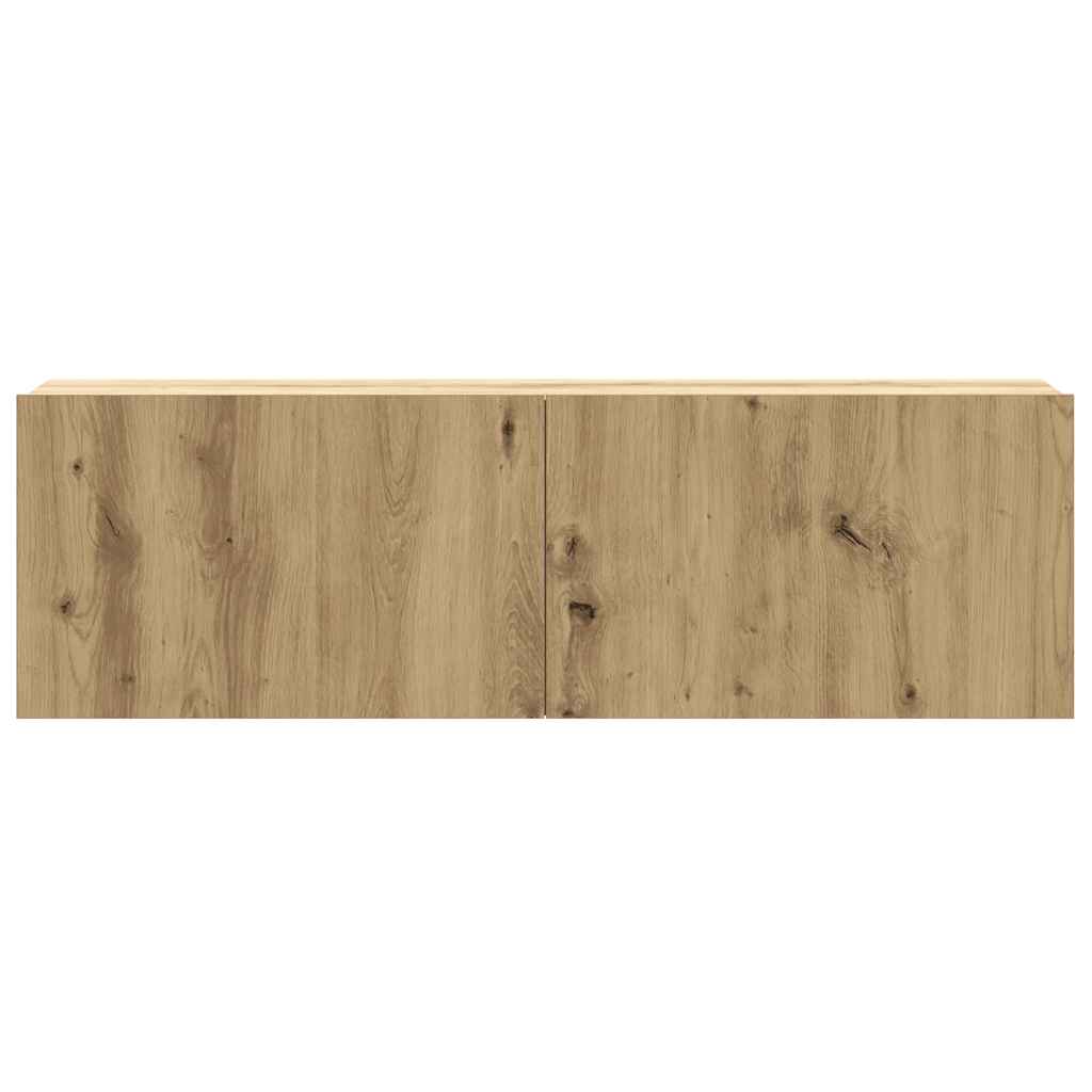 vidaXL 5 Piece TV Cabinet Set Wall-mounted Artisan Oak Engineered Wood 5