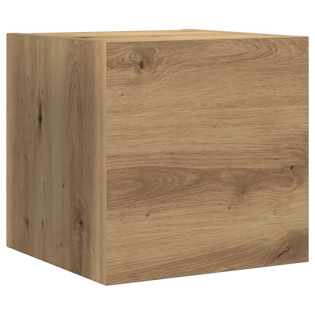 vidaXL 7 Piece TV Cabinet Set Wall-mounted Artisan Oak Engineered Wood 6
