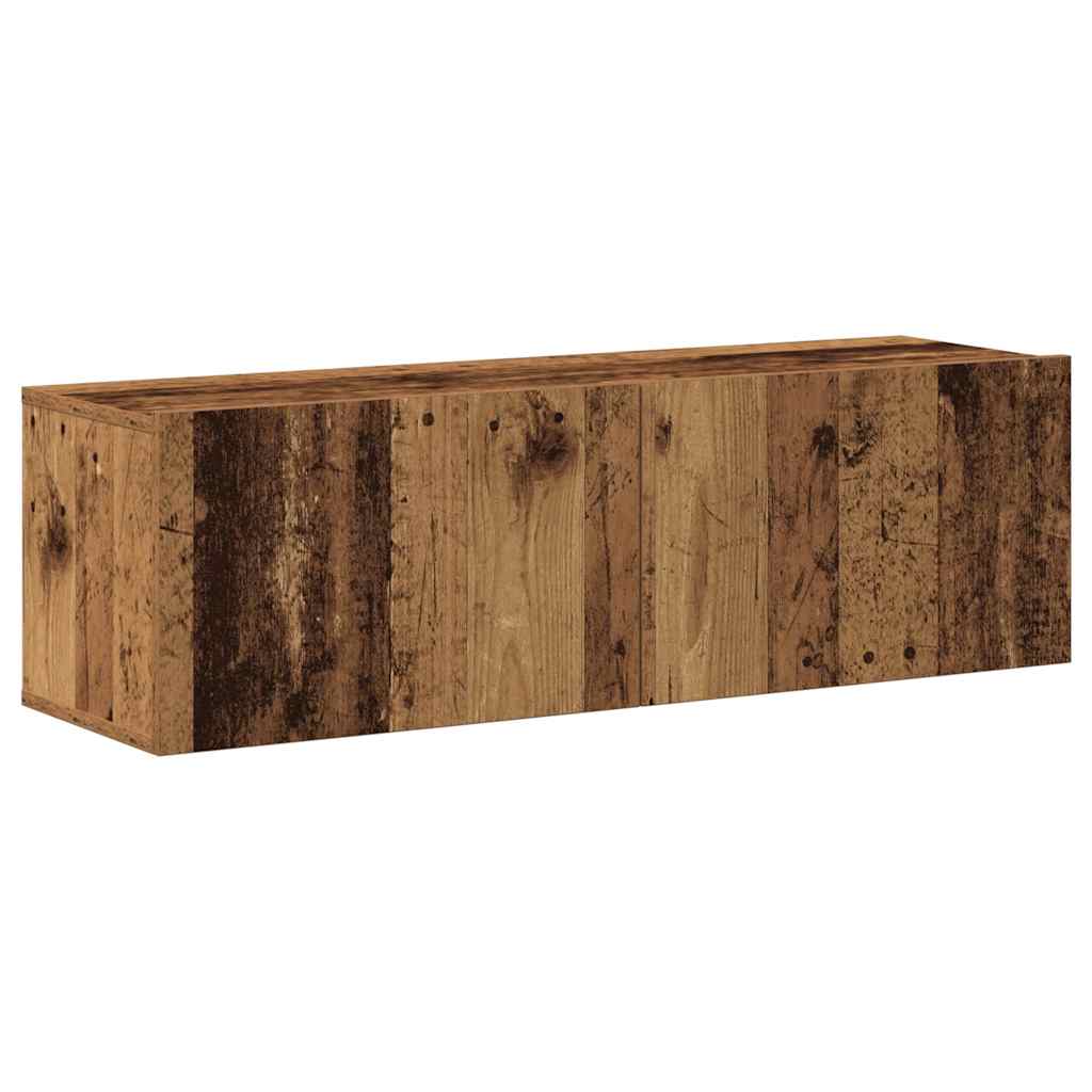vidaXL 7 Piece TV Cabinet Set Wall-mounted Old Wood Engineered Wood 6