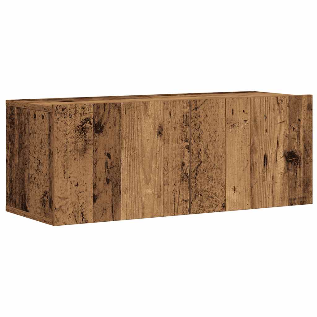 vidaXL 7 Piece TV Cabinet Set Wall-mounted Old Wood Engineered Wood 4