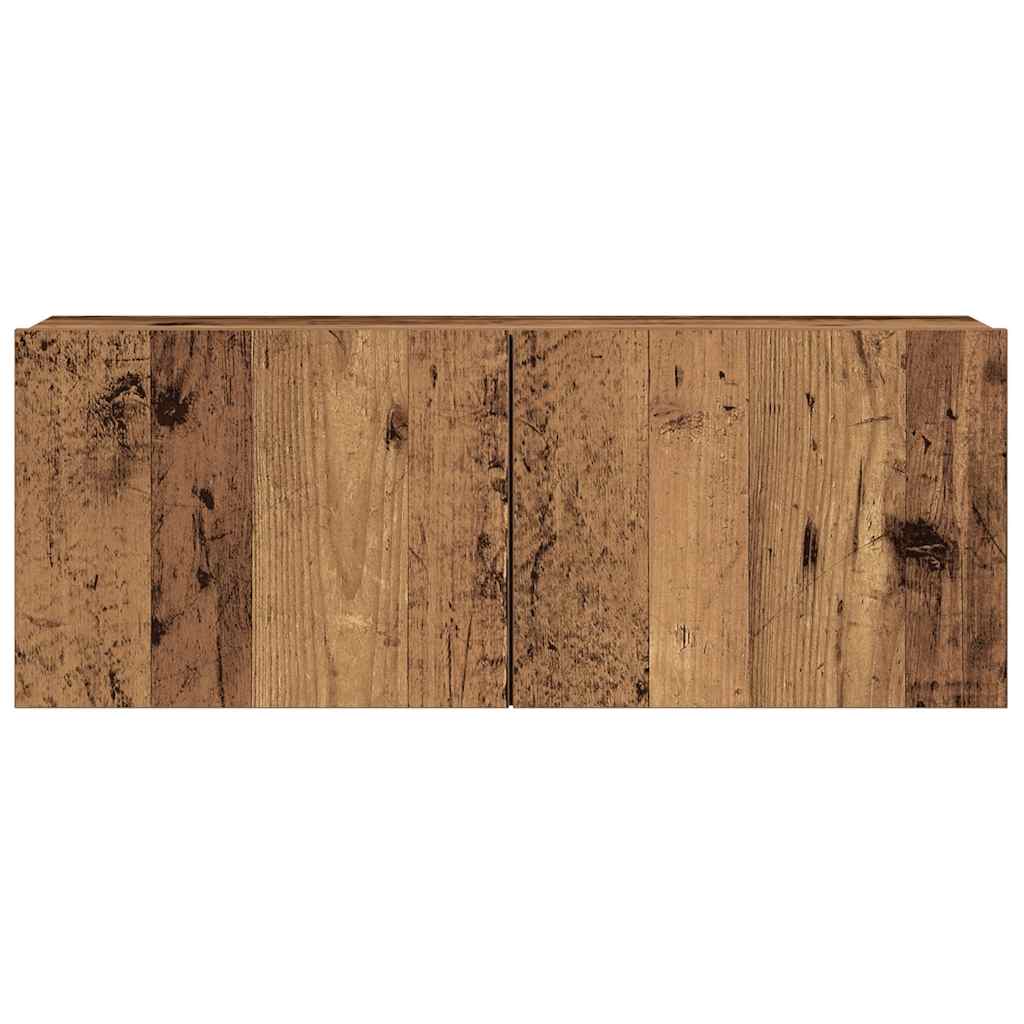 vidaXL 7 Piece TV Cabinet Set Wall-mounted Old Wood Engineered Wood 5