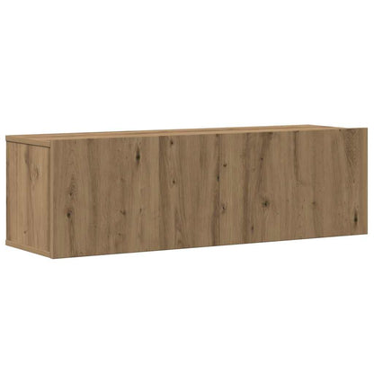 vidaXL 4 Piece TV Cabinet Set Wall-mounted Artisan Oak Engineered Wood 4