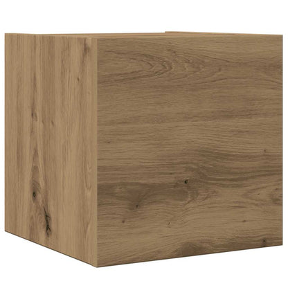 vidaXL 4 Piece TV Cabinet Set Wall-mounted Artisan Oak Engineered Wood 6