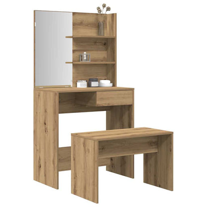Dressing Table Set 74,5x40x141 cm Artisan oak