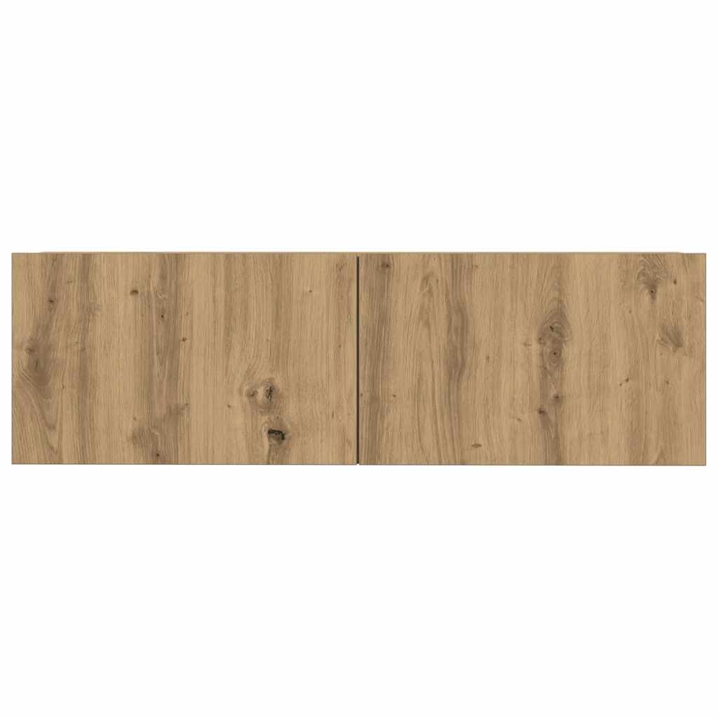 vidaXL 5 Piece TV Cabinet Set Wall-mounted Artisan Oak Engineered Wood 5