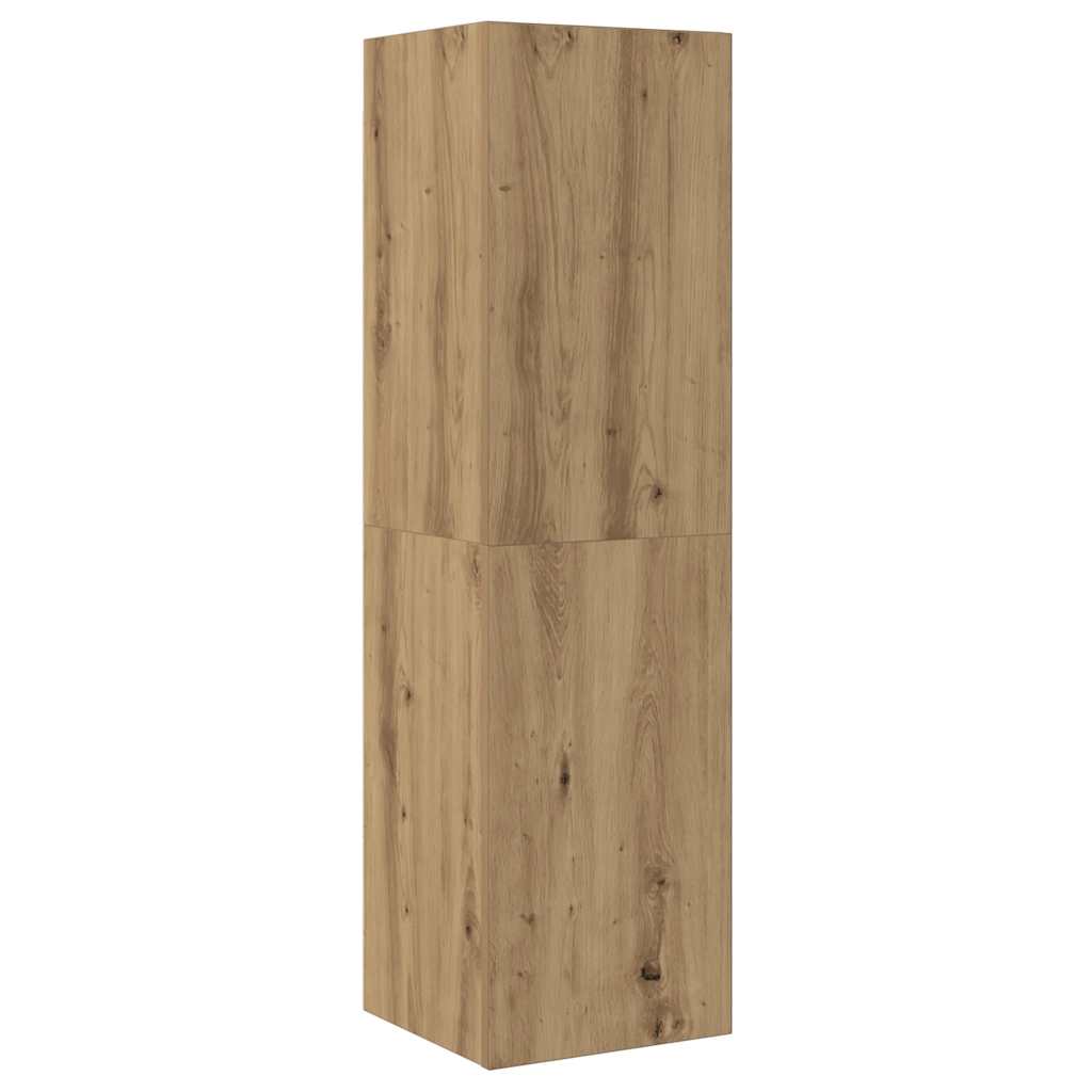 vidaXL 5 Piece TV Cabinet Set Wall-mounted Artisan Oak Engineered Wood 6