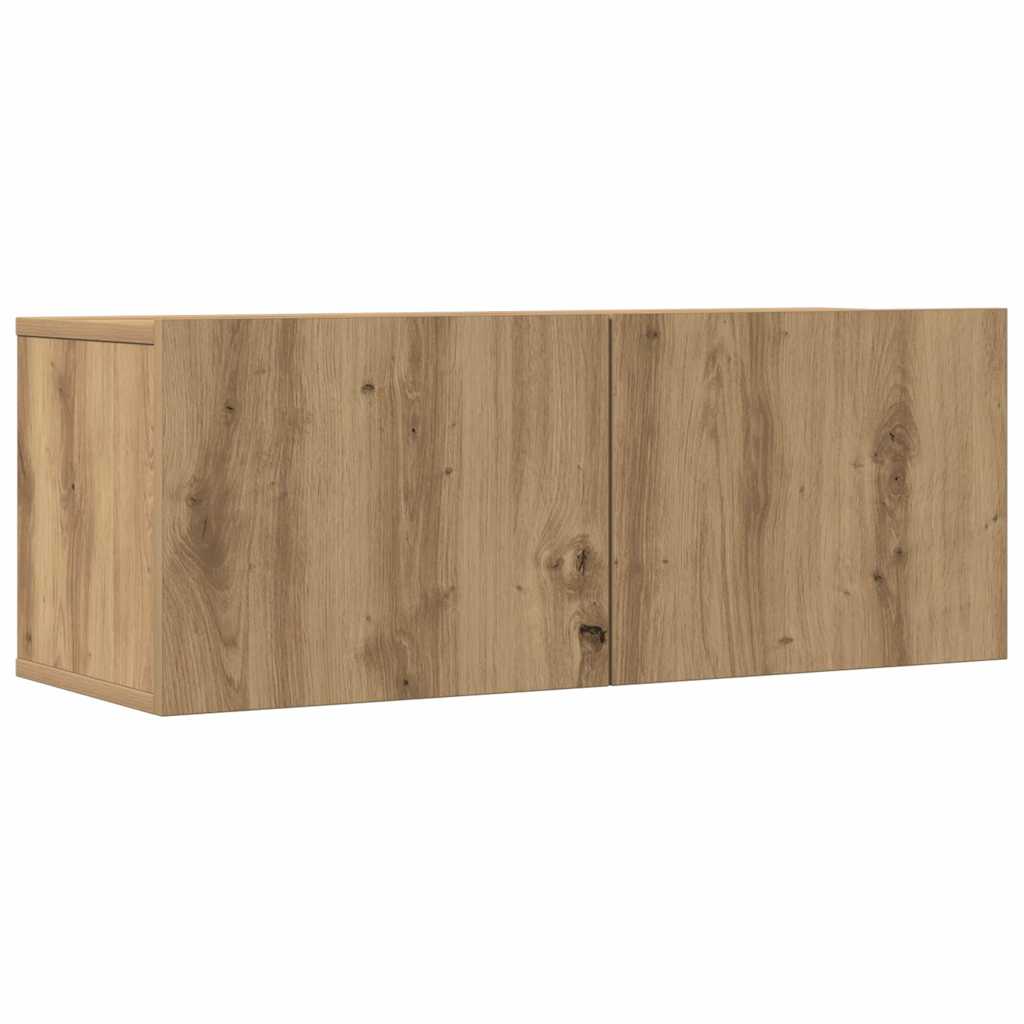 vidaXL 7 Piece TV Cabinet Set Wall-mounted Artisan Oak 5