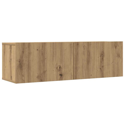 vidaXL 7 Piece TV Cabinet Set Wall-mounted Artisan Oak Engineered Wood 5