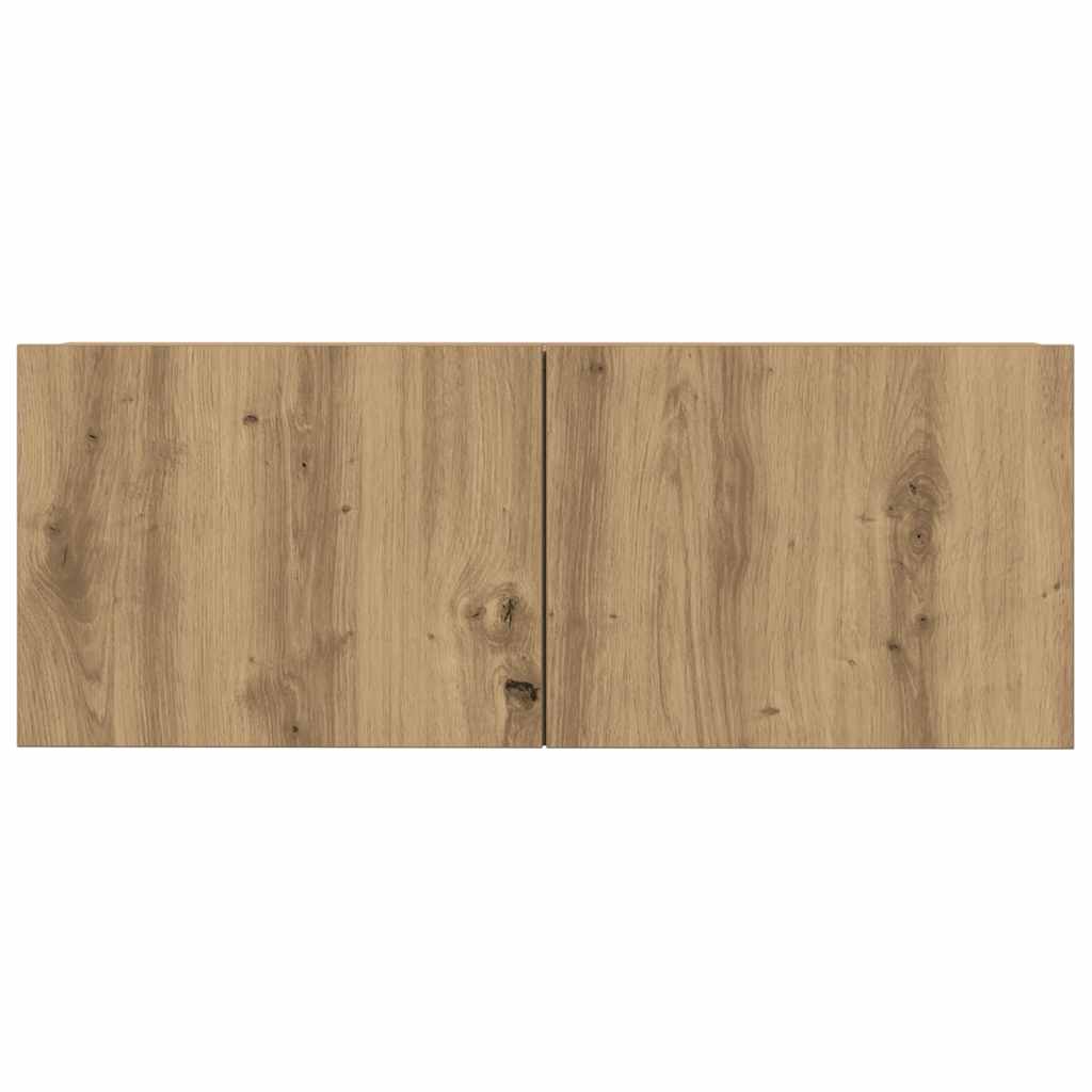 vidaXL 7 Piece TV Cabinet Set Wall-mounted Artisan Oak Engineered Wood 5