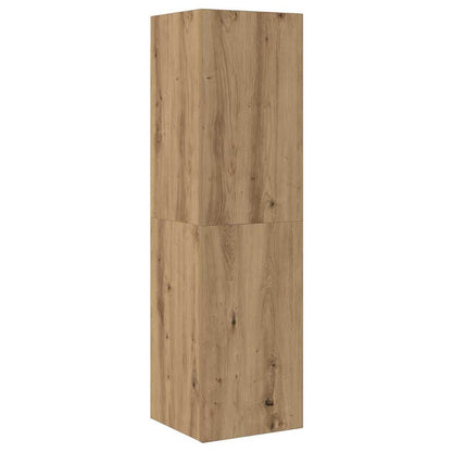 vidaXL 7 Piece TV Cabinet Set Wall-mounted Artisan Oak Engineered Wood 6