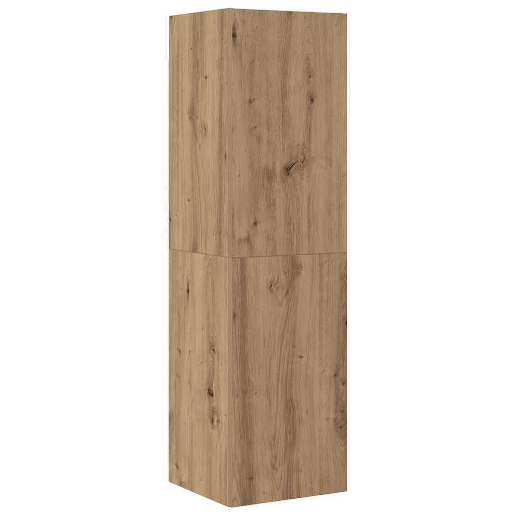 vidaXL 4 Piece TV Cabinet Set Wall-mounted Artisan Oak Engineered Wood 4