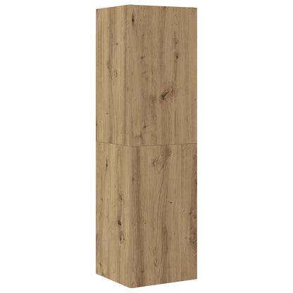 vidaXL 4 Piece TV Cabinet Set Wall-mounted Artisan Oak Engineered Wood 4
