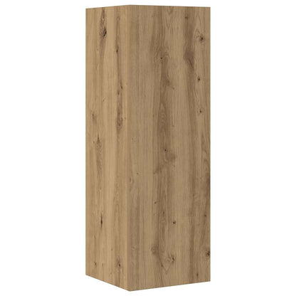 vidaXL 4 Piece TV Cabinet Set Wall-mounted Artisan Oak Engineered Wood 5