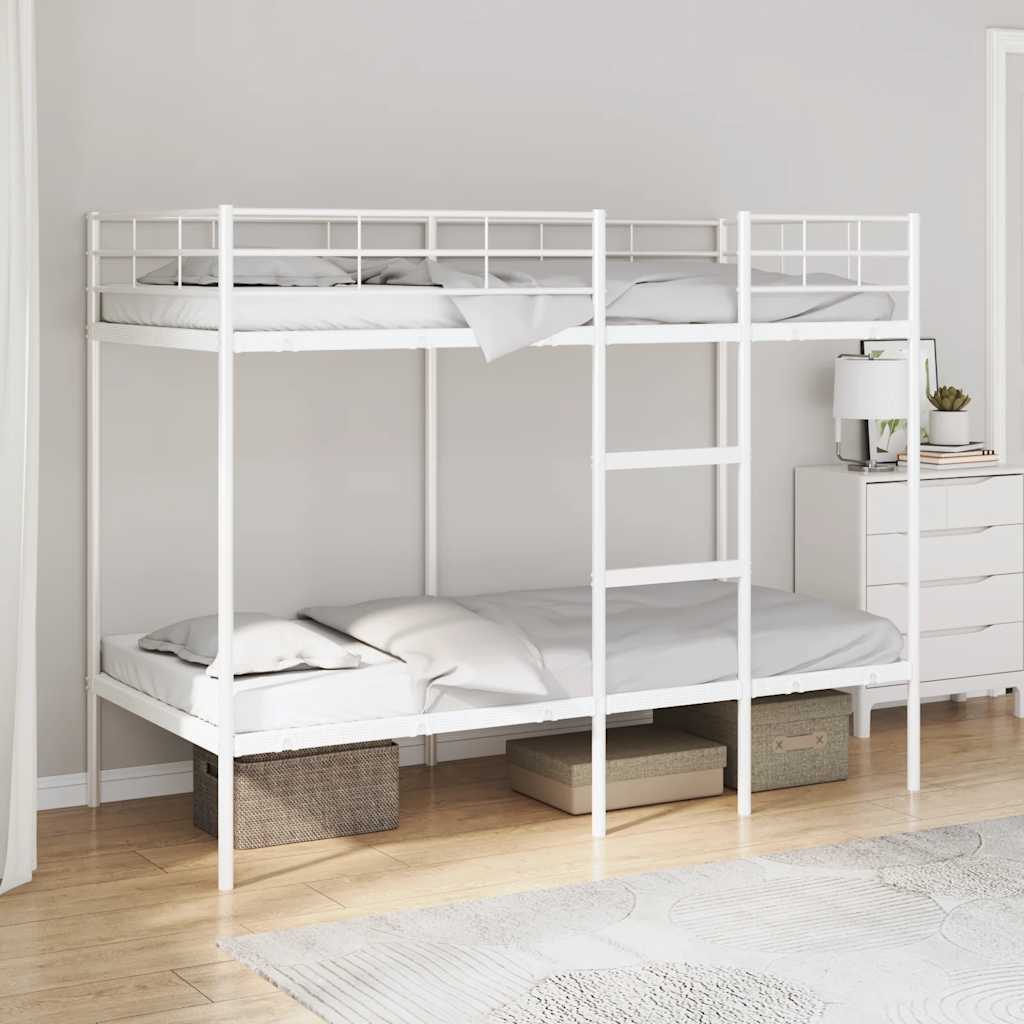 vidaXL Bunk Bed without Mattress Steel