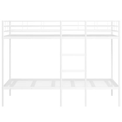 vidaXL Bunk Bed without Mattress White 100x200 cm Steel 5
