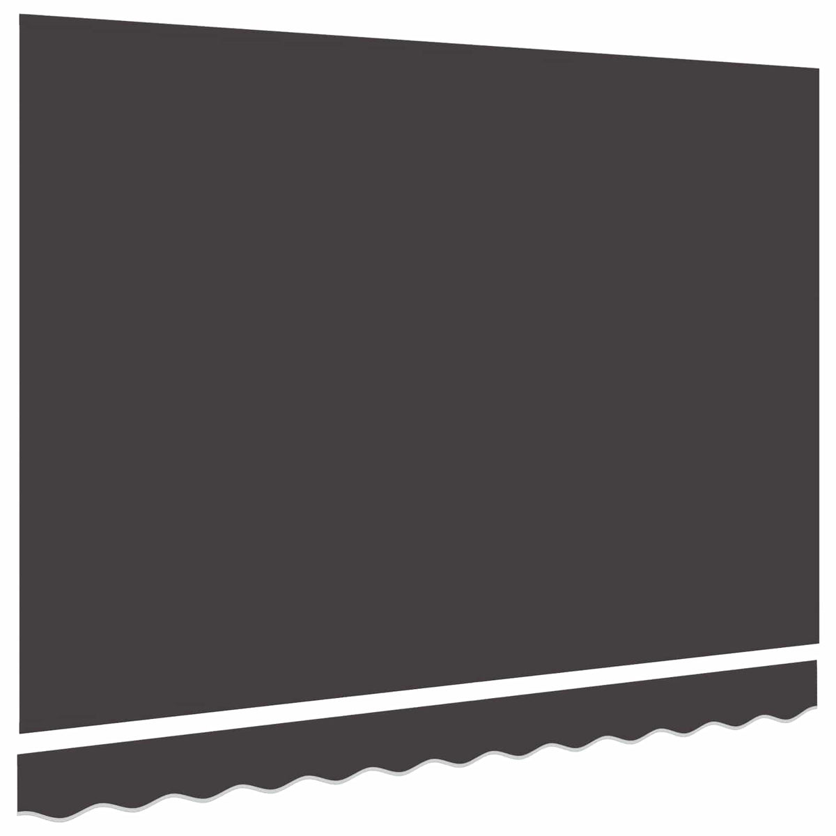 Awning Canopy Replacement for 3.5x2 m Polyester Anthracite