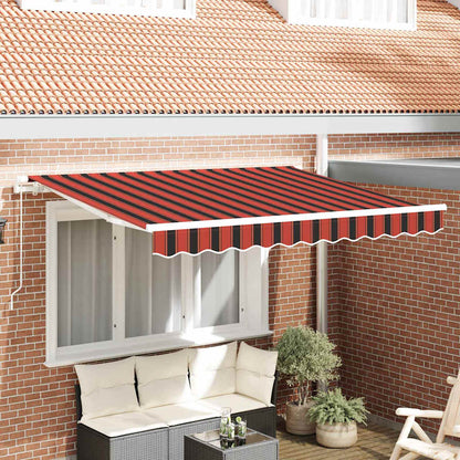 Awning Canopy Replacement for 2.5x2 m Polyester Orange red and brown