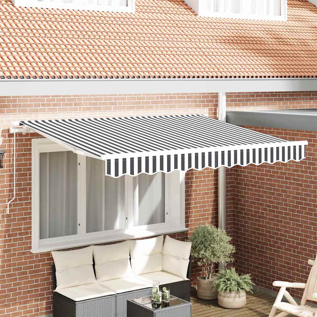 Awning Canopy Replacement for 3.5x2 m Polyester Anthracite and white