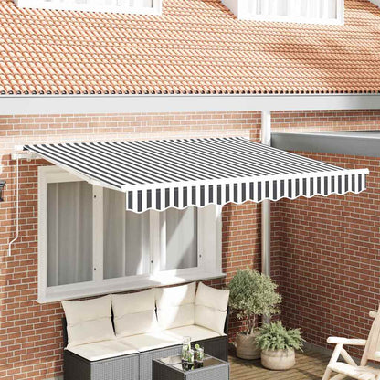 Awning Canopy Replacement for 3.5x2 m Polyester Anthracite and white