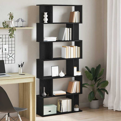 Book Cabinet/Room Divider 80x24x192 cm Black oak