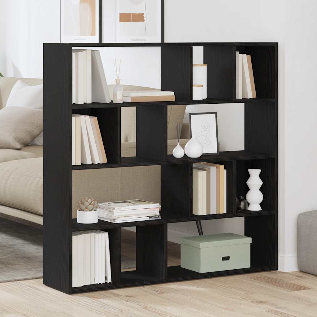 Book Cabinet/Room Divider 105x24x102 cm Black oak