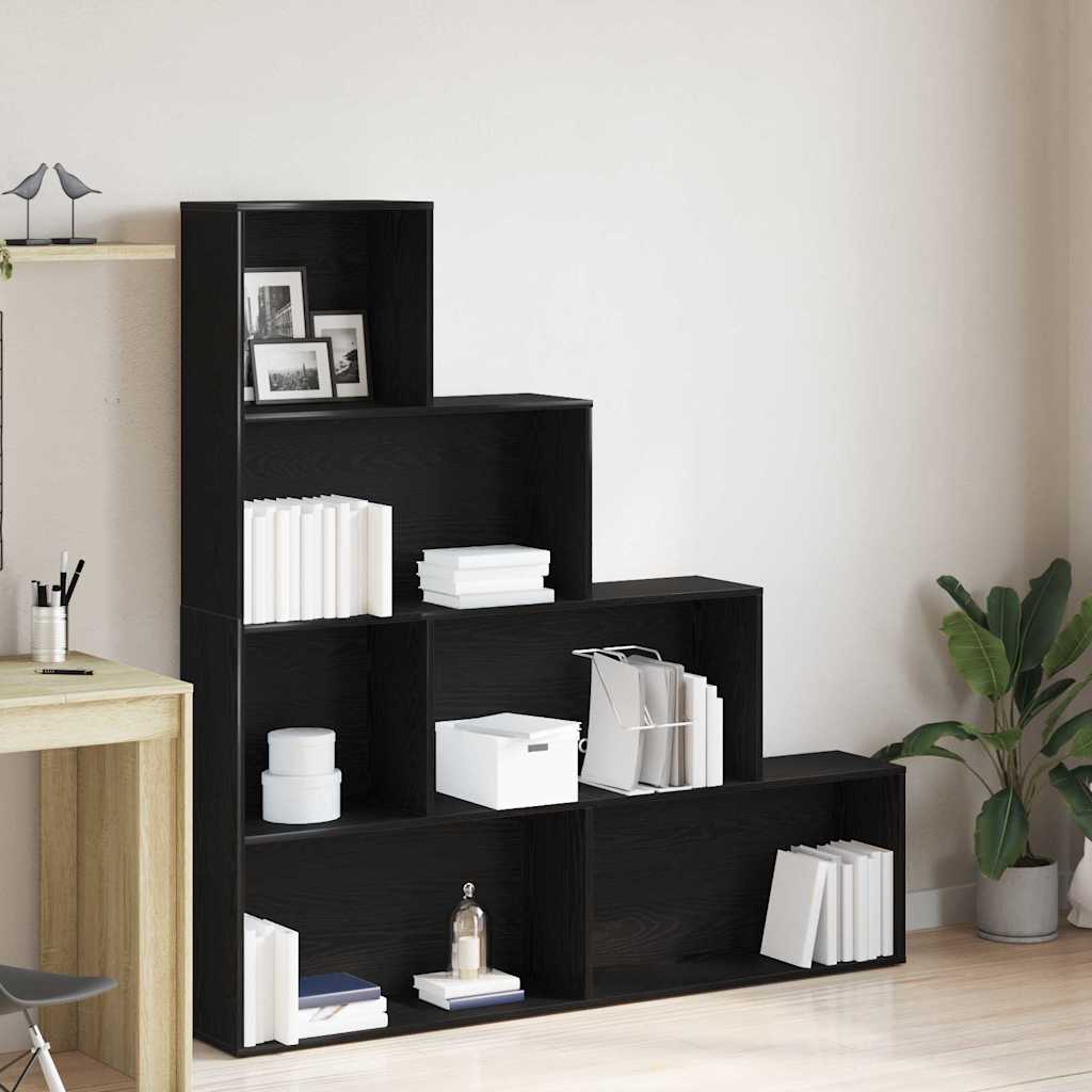 Book Cabinet 155x24x160 cm Black oak