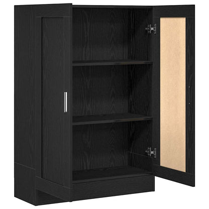 Book Cabinet 82.5x30.5x115 cm Engineered Wood Black oak