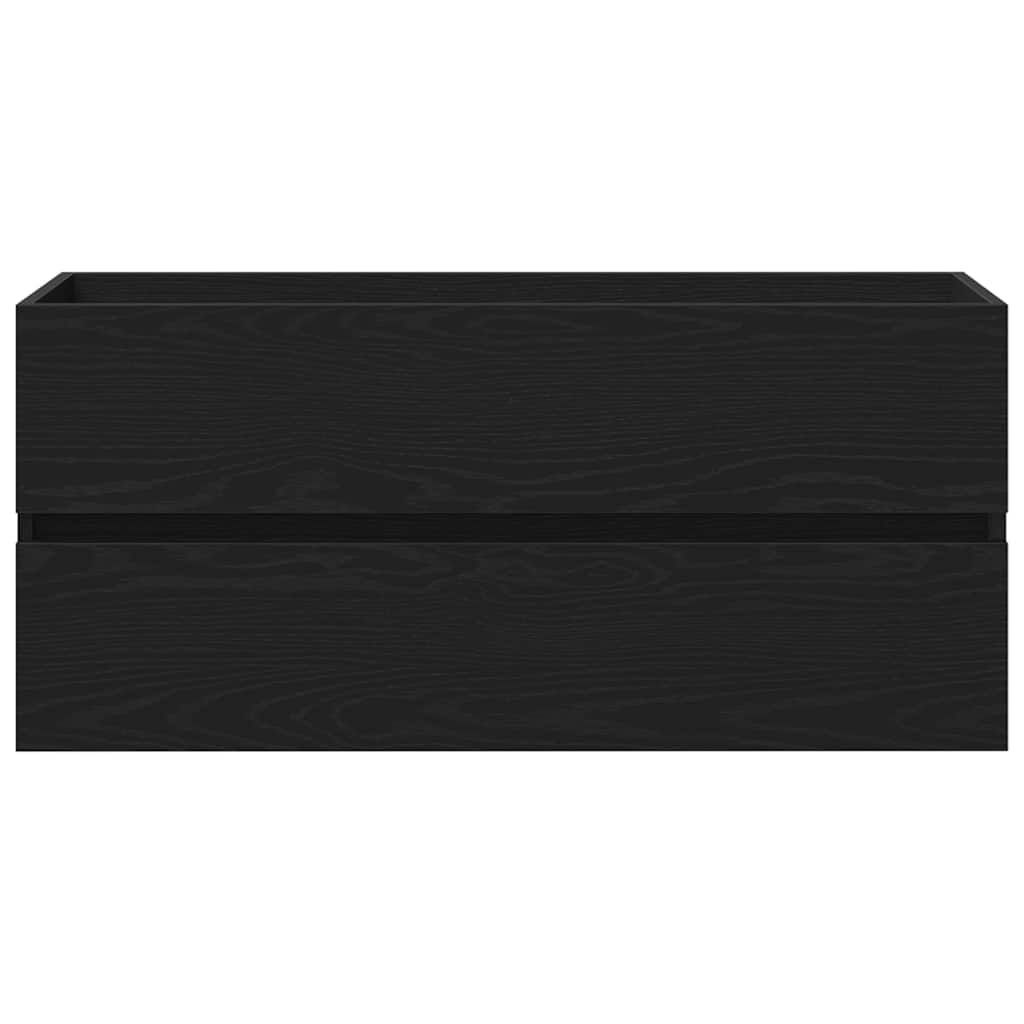 Sink Cabinet 100x38.5x45 cm Engineered Wood Black oak