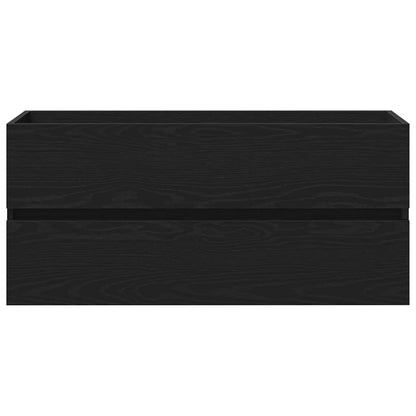 Sink Cabinet 100x38.5x45 cm Engineered Wood Black oak