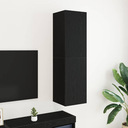 TV Cabinet 30.5x30x110 cm Engineered Wood Black oak