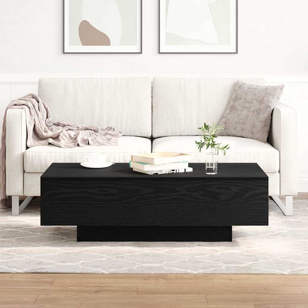 Coffee Table 100x49,5x31 cm Engineered Wood Black oak