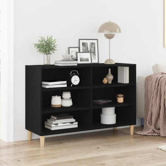 Sideboard 103,5x35x70 cm Engineered Wood Black oak