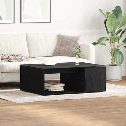 Coffee Table 90x67x33 cm Engineered Wood Black oak