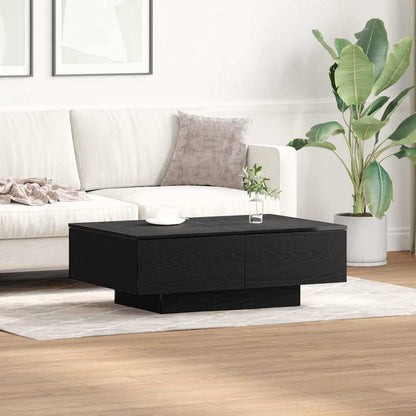 Coffee Table Engineered Wood Width 90 cm Black oak 31 cm 60 cm
