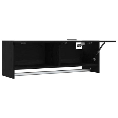 Wardrobe 100x32,5x35 cm Engineered Wood Black oak 100 x 32.5 x 35 cm