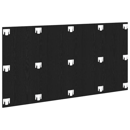 Bed Headboard 160x1.5x80 cm Engineered Wood 160 cm Black oak