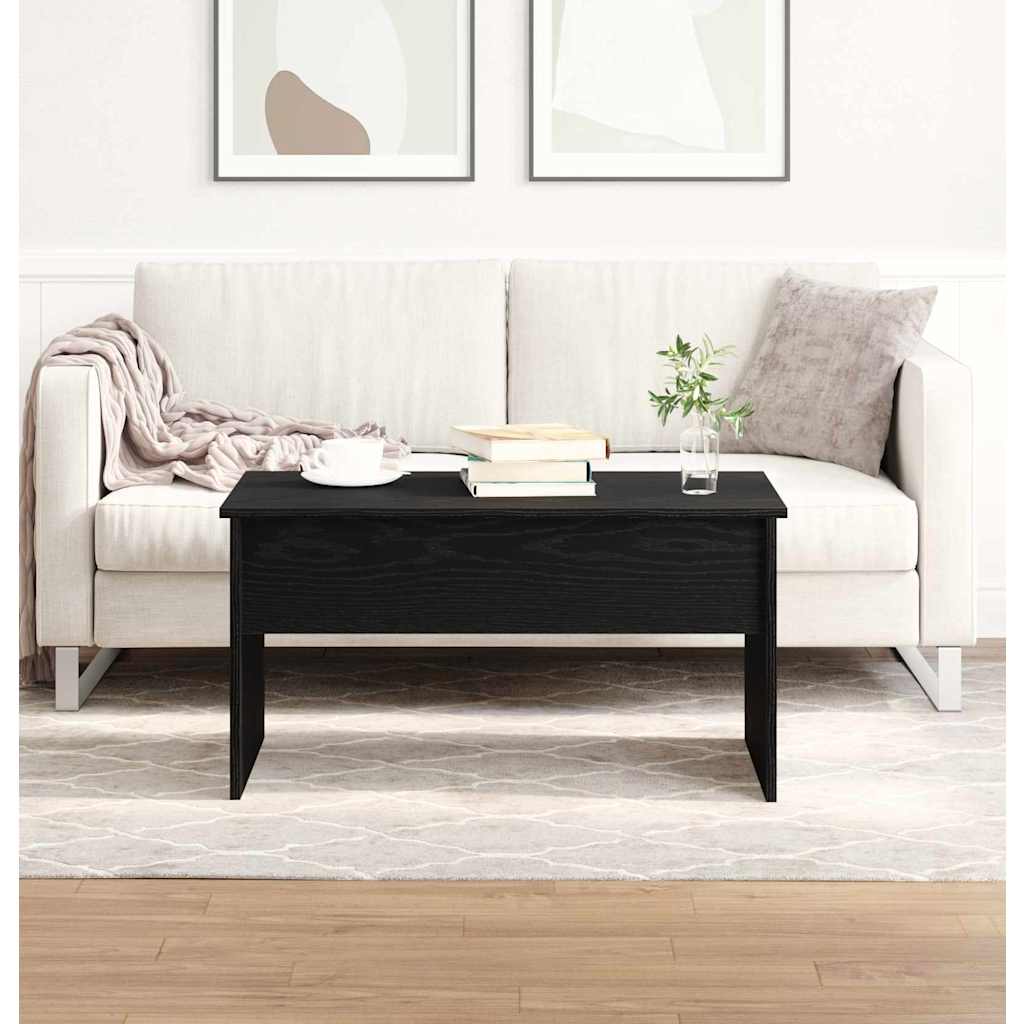 Coffee Table 80x50,5x41,5 cm Engineered Wood Black oak 80 x 50 x 41.5 cm