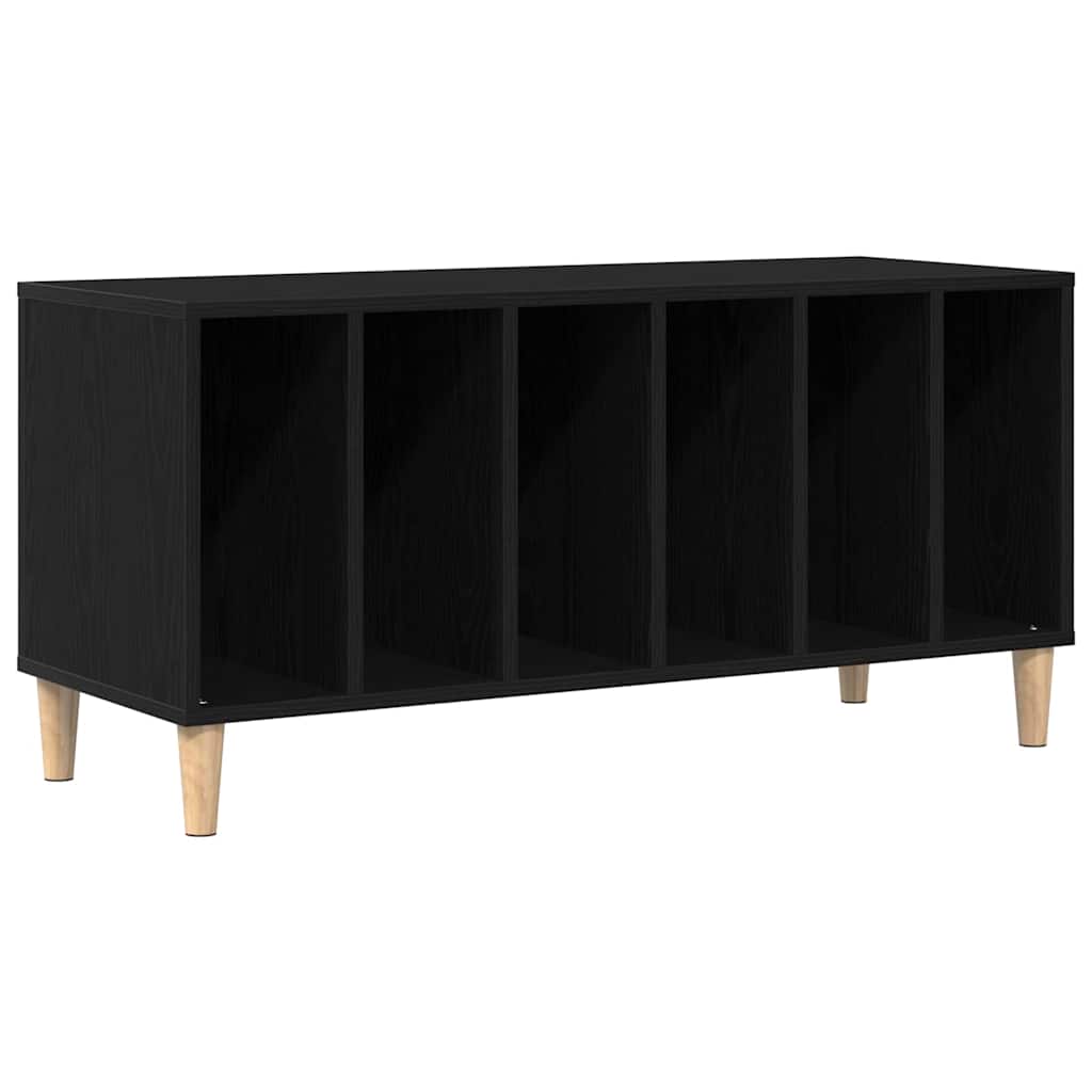 Record Cabinet 100x38x48 cm Engineered Wood Black oak