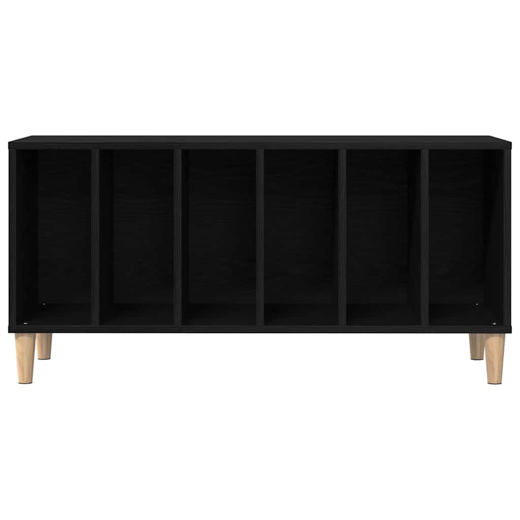 Record Cabinet 100x38x48 cm Engineered Wood Black oak