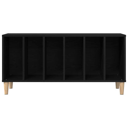 Record Cabinet 100x38x48 cm Engineered Wood Black oak