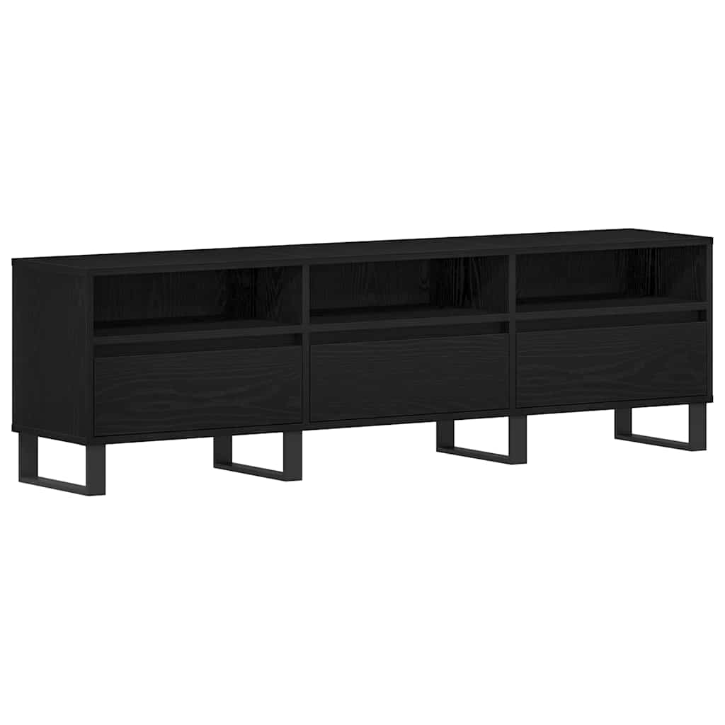 TV Cabinet 150x30x44,5 cm Engineered Wood Black oak