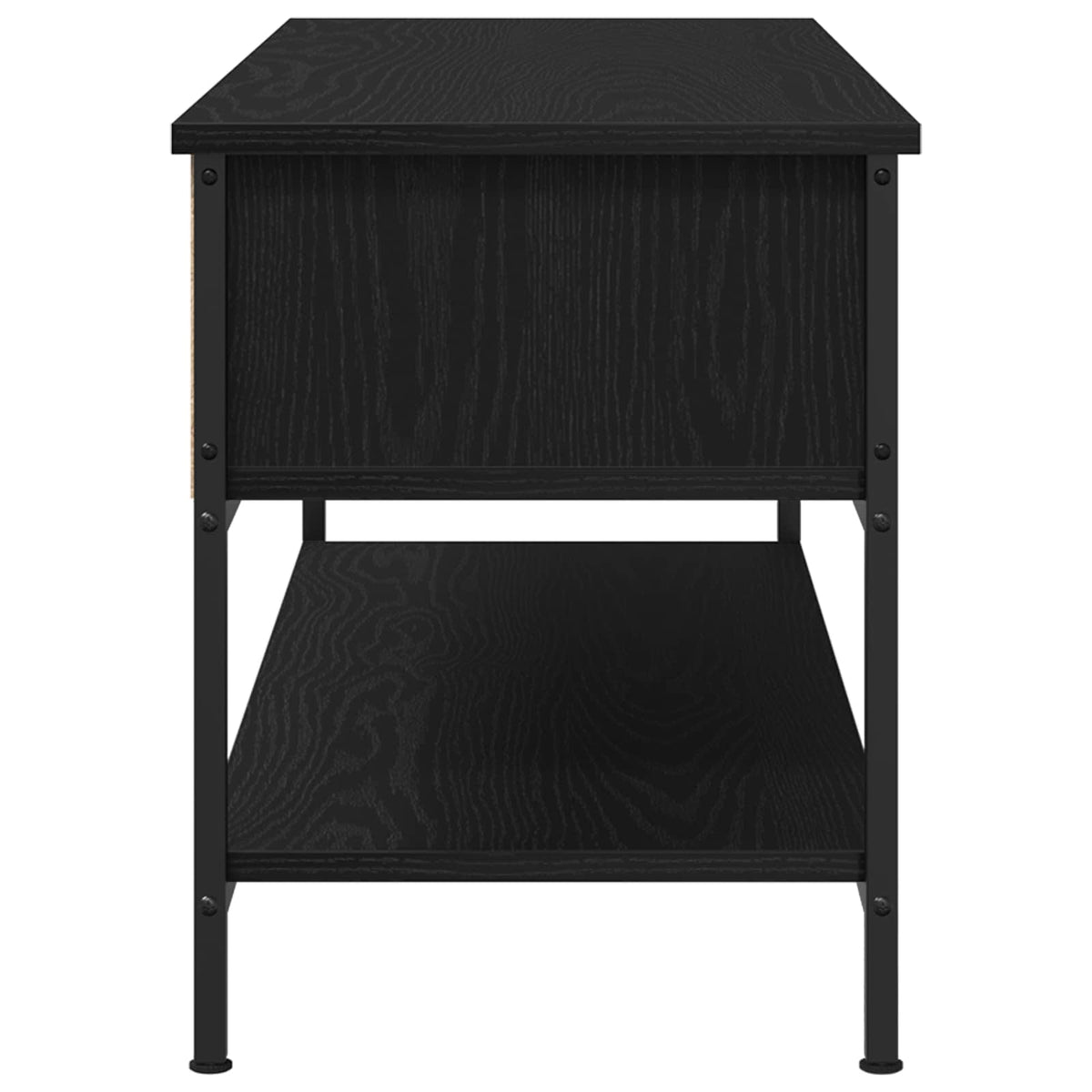 TV Cabinet 100x35x45 cm Engineered Wood Black oak
