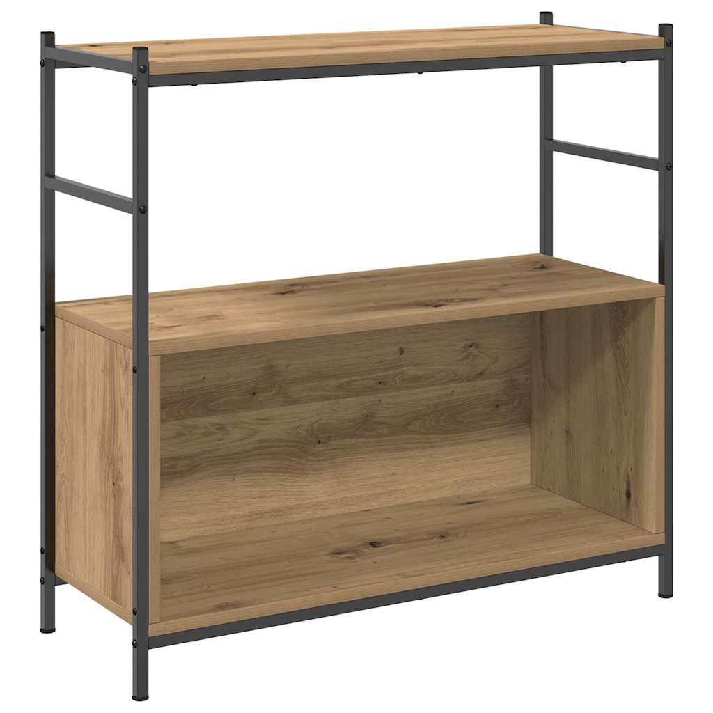 Bookshelf 80x30x78,5 cm Engineered Wood and Iron Artisan oak