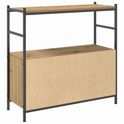 Bookshelf 80x30x78,5 cm Engineered Wood and Iron Artisan oak