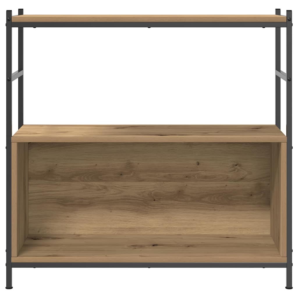Bookshelf 80x30x78,5 cm Engineered Wood and Iron Artisan oak
