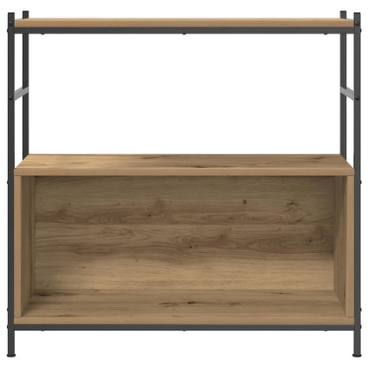Bookshelf 80x30x78,5 cm Engineered Wood and Iron Artisan oak