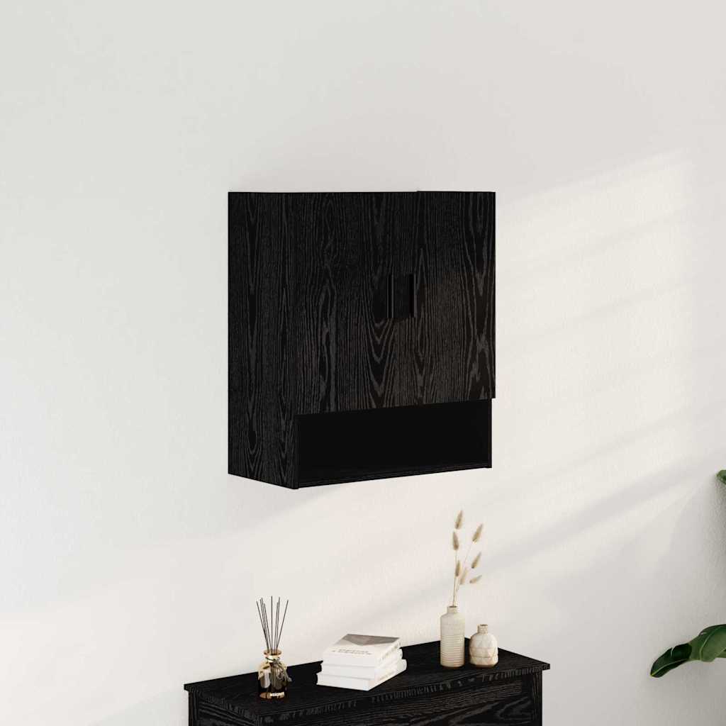 Wall Cabinet 60x31x70 cm Engineered Wood Black oak