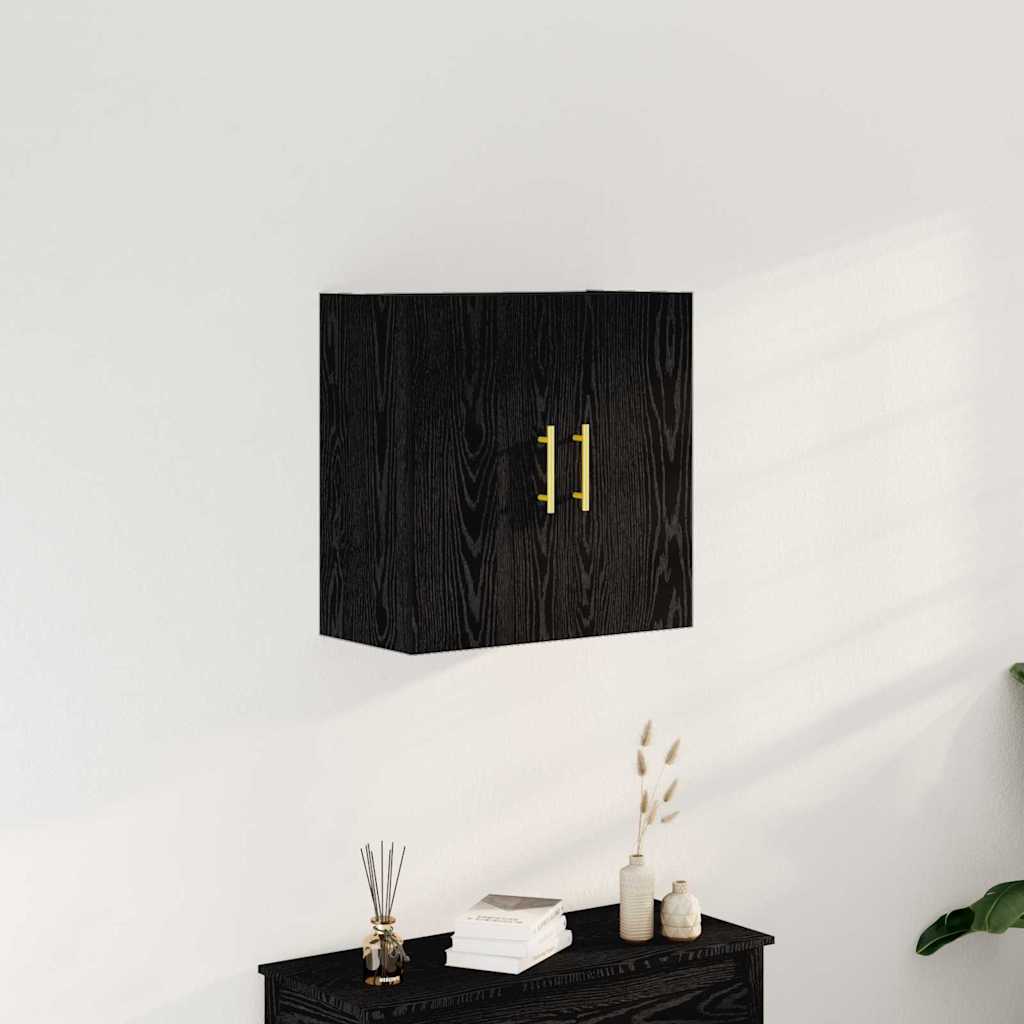 Wall Cabinet 60x31x60 cm Engineered Wood Black oak