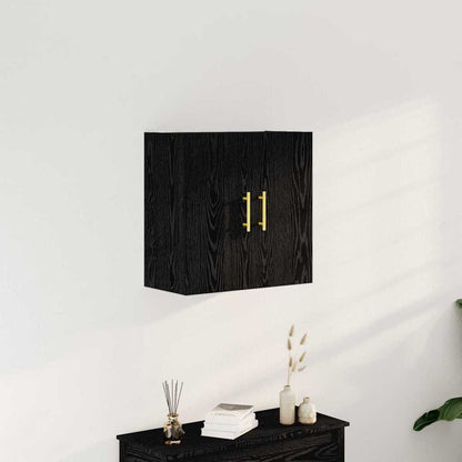 Wall Cabinet 60x31x60 cm Engineered Wood Black oak